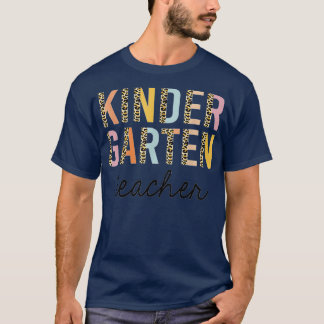 Camiseta El profesor de guardería Leopard vuelve a la escue