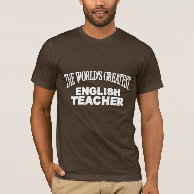 Camiseta El profesor de inglés más grande del mundo (Anverso)