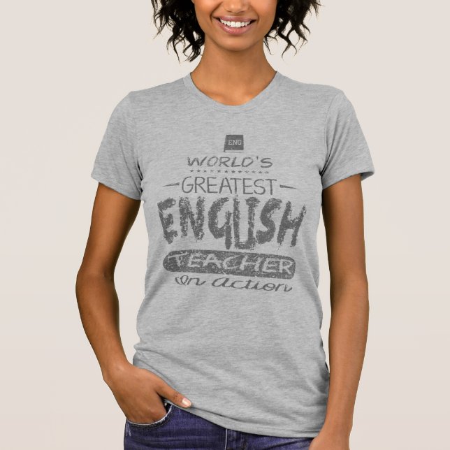 Camiseta El profesor de inglés más grande del mundo (Anverso)