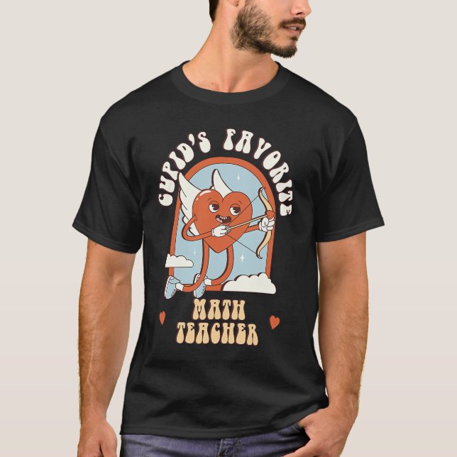 Camiseta El profesor de matemáticas favorito de Cupido, Cut (Anverso)