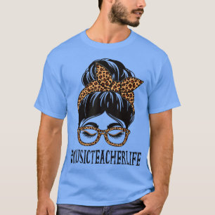 Camiseta El profesor de música leopard desordenó la aprecia
