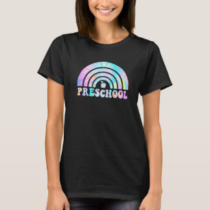 Camiseta El profesor de preescolar Tie Dye Cuidó el arcoiri