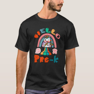 Camiseta El profesor de Prek Rainbow Unicorn vuelve a la es