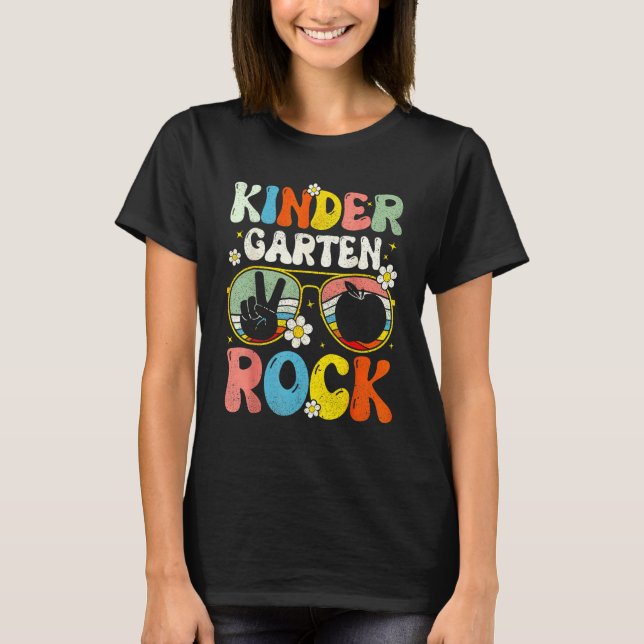 Camiseta El profesor de primer día de Kindergarten Rock Gro (Anverso)