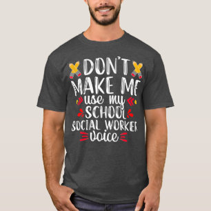 Camiseta El profesor de voz divertida de un trabajador soci