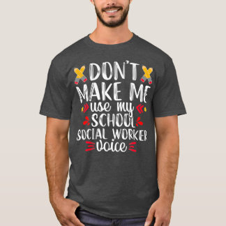 Camiseta El profesor de voz divertida de un trabajador soci