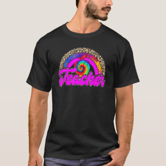 Camiseta El profesor del arcoiris del leopardo de los ojos