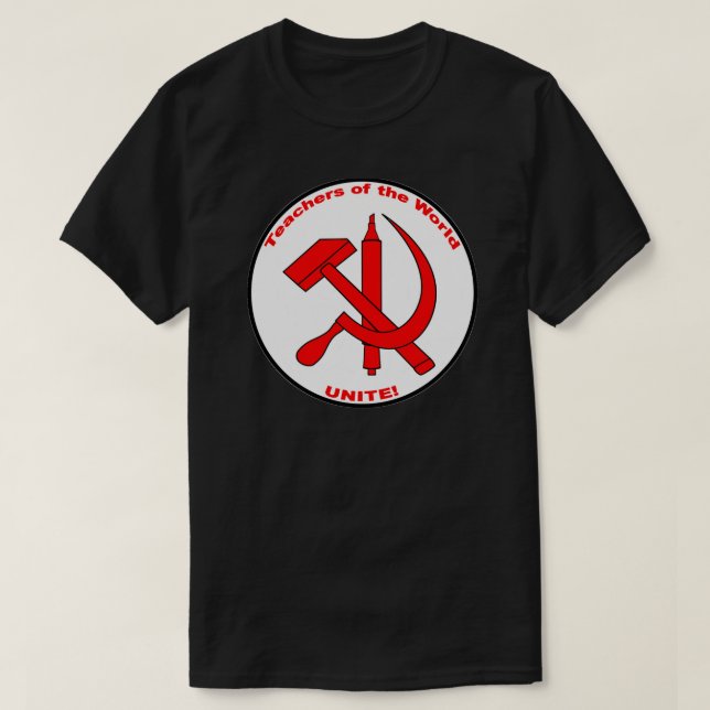 Camiseta ¡El profesor del mundo, une! (Diseño del anverso)
