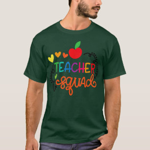 Camiseta El Profesor Escuadró A Apple De Vuelta A La Maestr