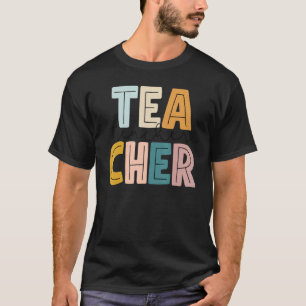 Camiseta El profesor estilo retro boho vuelve a la escuela 