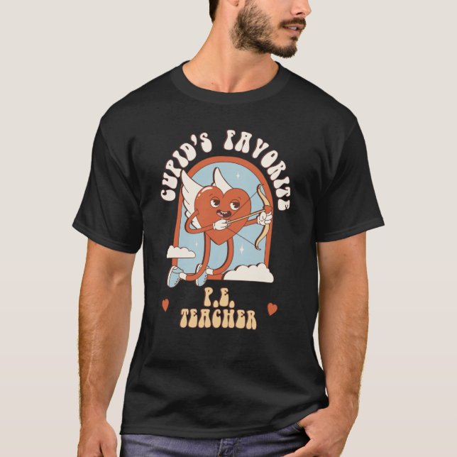 Camiseta El profesor favorito de Cupid, el profesor de educ (Anverso)