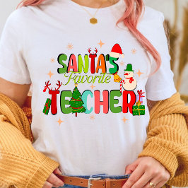 Camiseta el profesor favorito de santa.regalo personalizado