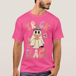 Camiseta El profesor Groovy Halloween Trick o Teach Retro F