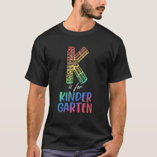 Camiseta El Profesor K Es Para El Profesor De Jardín De Niñ