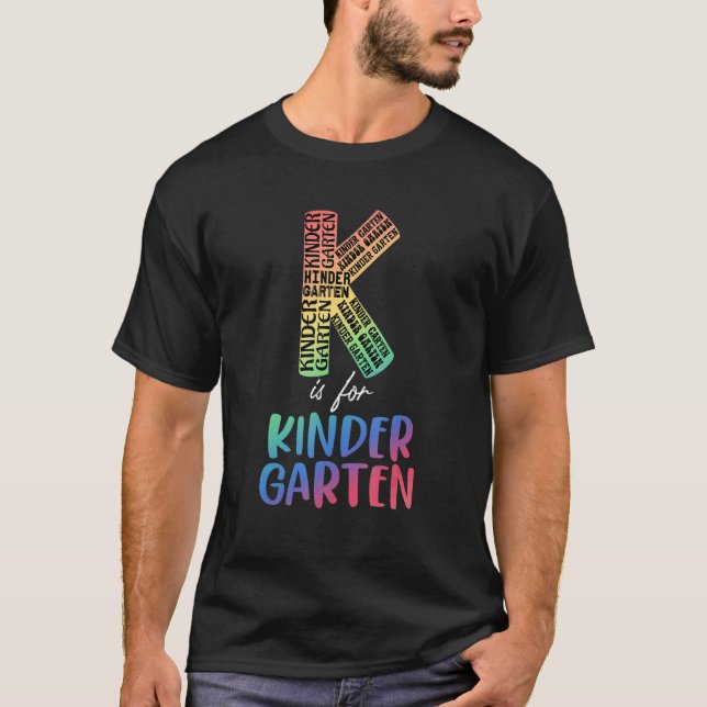 Camiseta El Profesor K Es Para El Profesor De Jardín De Niñ (Anverso)