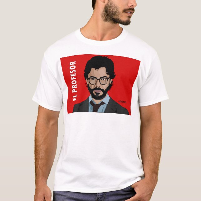 Camiseta El Profesor La Casa De Papel (Anverso)