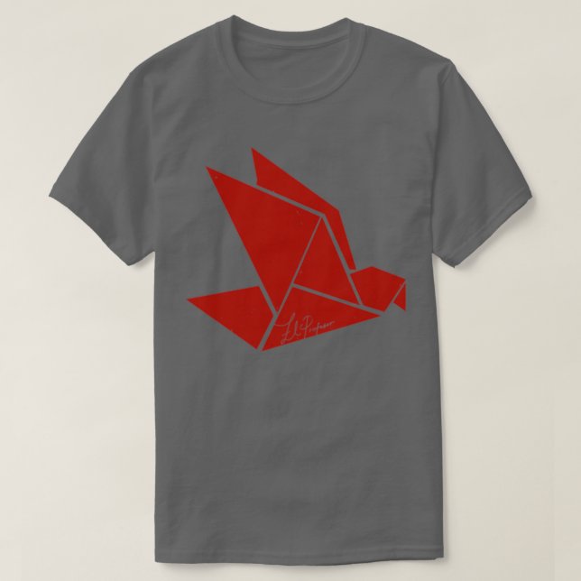 CAMISETA EL PROFESOR ORIGAMI BIRD MONEY HEIST (Diseño del anverso)