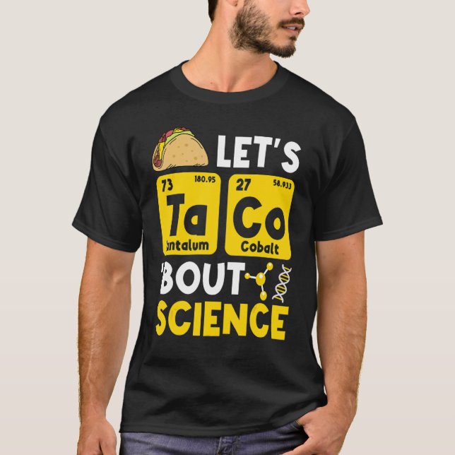 Camiseta El profesor Pun Let's Taco 'acerca del profesor de (Anverso)