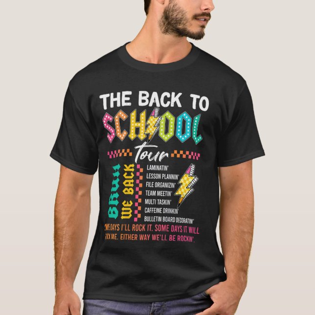 Camiseta El Profesor Retro Relámpago Bolt ABCD La Espalda D (Anverso)