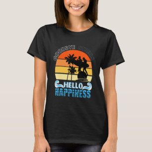 Camiseta El profesor Summer Goodbye Stress Hola Felicidad F