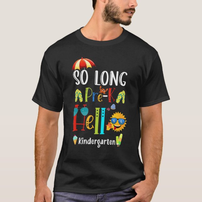 Camiseta El profesor universitario Summer So Long Pre K Hel (Anverso)