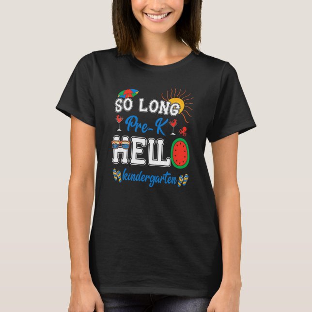 Camiseta El profesor universitario Summer So Long Pre K Hel (Anverso)