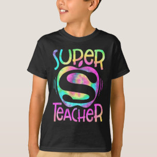 Camiseta El profesor vuelve a la escuela Apple Tie Dye Funn