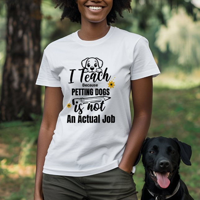 Camiseta El profesor y el perro amantes de la enseñanza por (Subido por el creador)