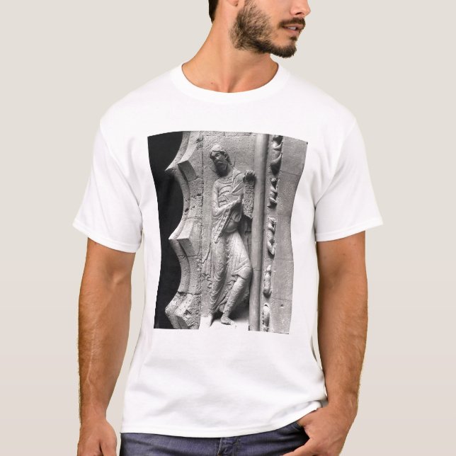 Camiseta El profeta Isaías que desenrolla un phylactery (Anverso)