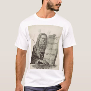 Camiseta El profeta Moisés con los comprimidos de la ley