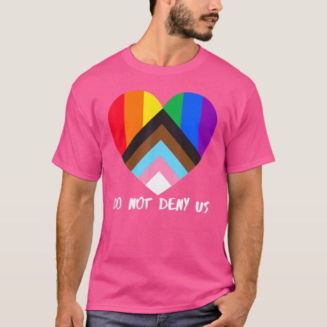 Camiseta El progreso de la inclusión cardíaca de la bandera (Anverso)