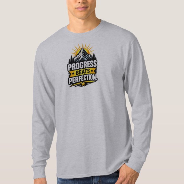 Camiseta El Progreso Supera La Perfección – Motivación Pers (Anverso)