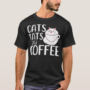 Camiseta El Propietario De Gatos Gatos Gatos Y Café El Café