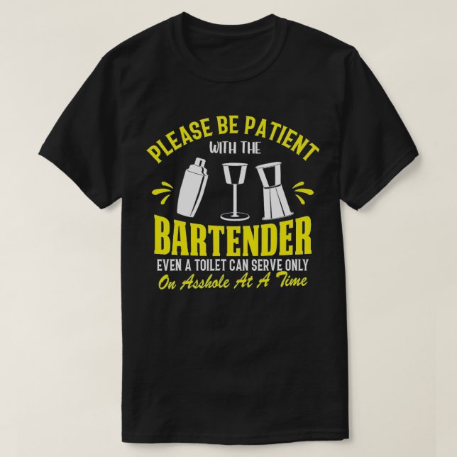 Camiseta El propietario de la barra de bar Gracioso regalo  (Diseño del anverso)