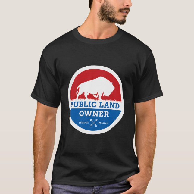 Camiseta El propietario de la tierra pública cacería al air (Anverso)