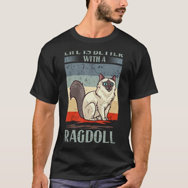 Camiseta El propietario de Ragdoll Cat Kitten (Anverso)