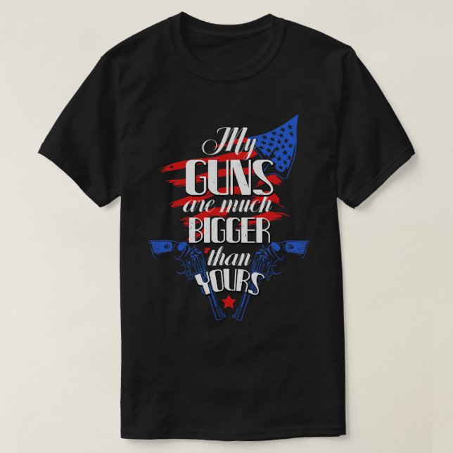 Camiseta El propietario de un arma, Gun Lover Pistols USA (Diseño del anverso)