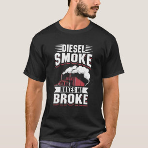 Camiseta El propietario de un camión, el humo mecánico del