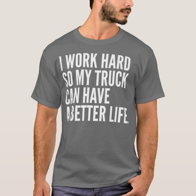 Camiseta El propietario de un camión gracioso chofer de cam (Anverso)
