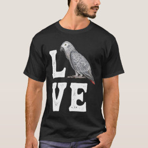 Camiseta El propietario de un loro gris africano Tee Parrot