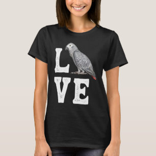 Camiseta El propietario de un loro gris africano Tee Parrot