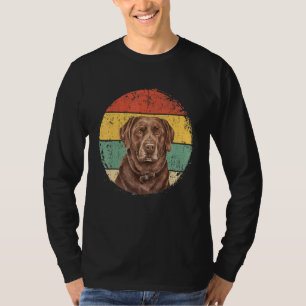 Camiseta El propietario del círculo Retro Labrador Golden B