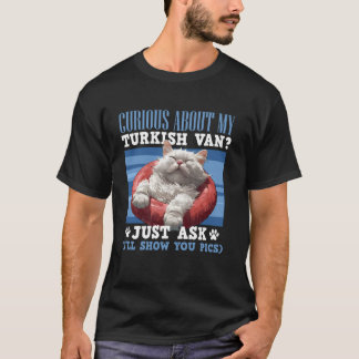 Camiseta El propietario del gato es CORIOSO acerca de mi gr