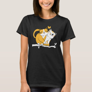 Camiseta El propietario del gato se burla del gato, el dueñ