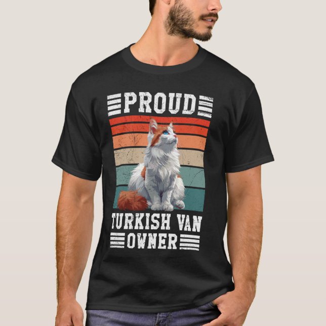 Camiseta El propietario del gato se enorgullece del padre d (Anverso)