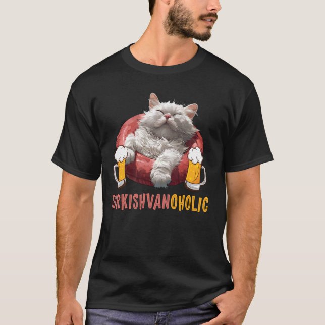 Camiseta El propietario del gato TURKISHVANOHOLIC Turkish V (Anverso)