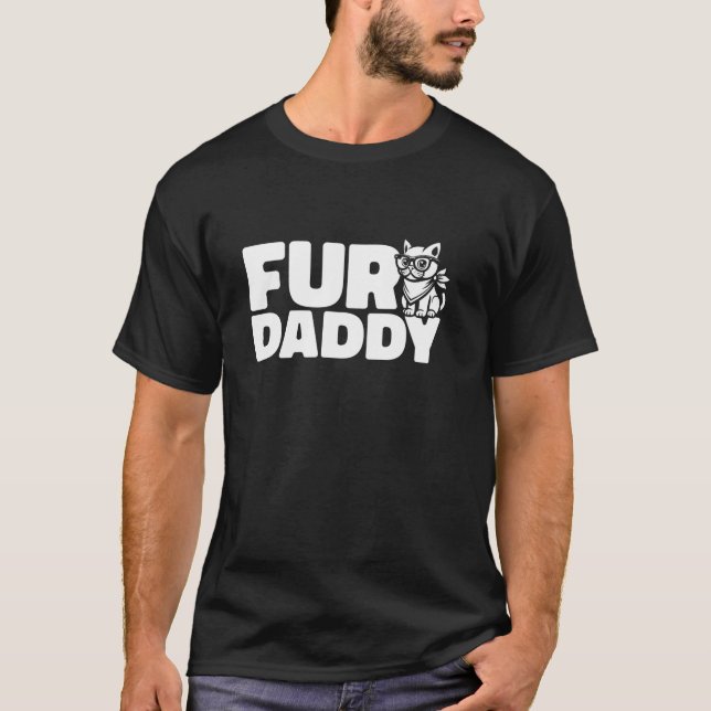 Camiseta El propietario del Mascota Cat Dad Feline Kitten F (Anverso)