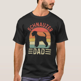 Camiseta El propietario del perro Schnauzer Dad