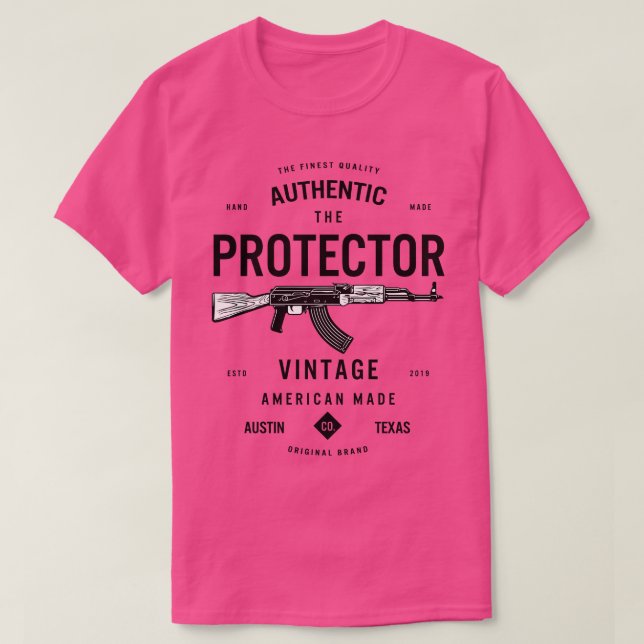 Camiseta El protector del rifle (Diseño del anverso)