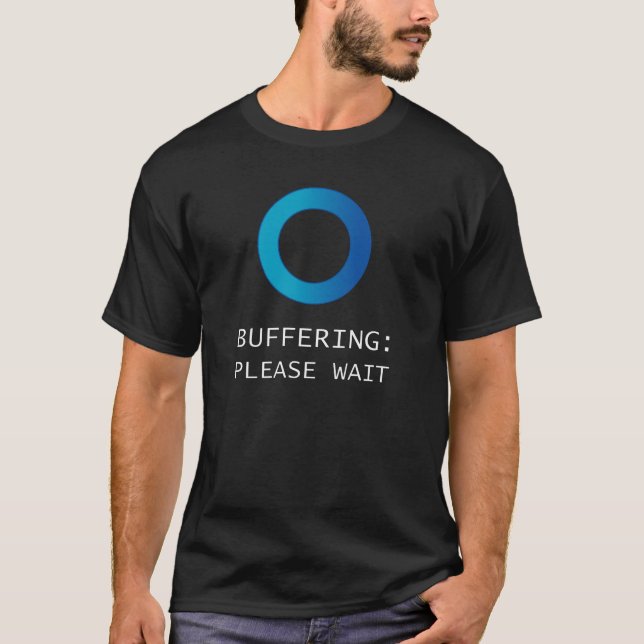 Camiseta El proteger: Espere por favor (Anverso)